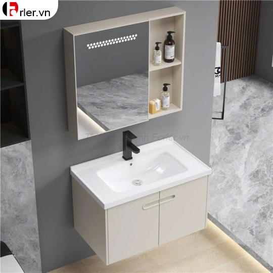 Bộ Tủ Nhôm Hợp Kim Chậu Lavabo Và Tủ Gương (TLVB32) Forler