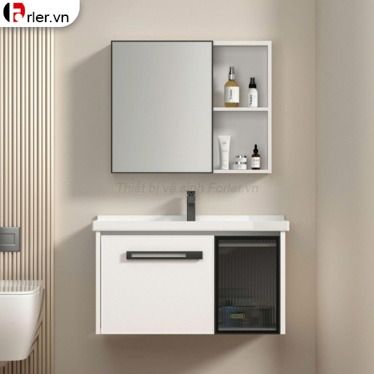 Bộ Tủ Nhôm Hợp Kim Chậu Lavabo Và Tủ Gương (TLVB34) Forler