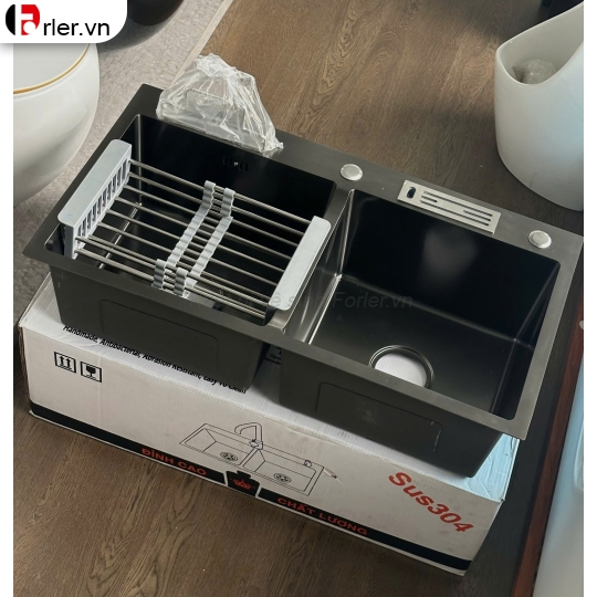 Chậu Rửa Chén 2 Hộc Inox 304 Forler 