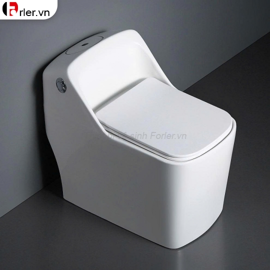 Bồn Cầu Một Khối Dáng Lùn Cao Cấp (Nắp Nhựa UF)