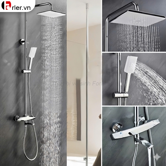 Sen Tắm Nóng Lạnh Đồng Thau Mạ Crom FL-ST49 Forler