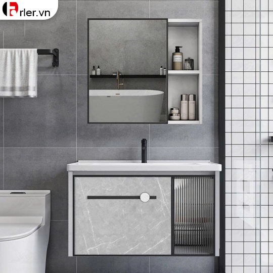 Bộ Tủ Nhôm Hợp Kim Aluminium Chậu Lavabo Và Tủ Gương Forler