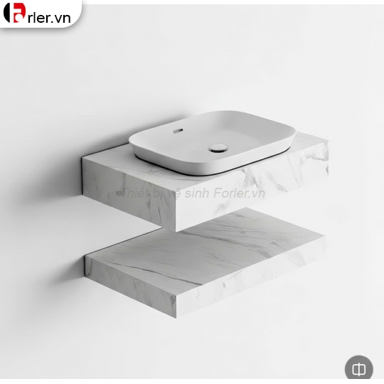 Bàn Đá 2 Tầng Lavabo Dương Vành Forler