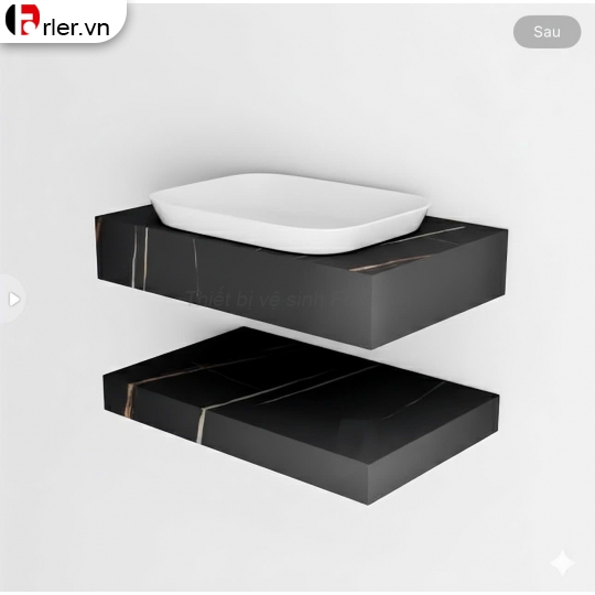 Bàn Đá 2 Tầng Lavabo Dương Vành Forler
