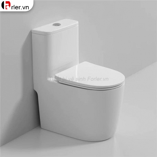 Bồn Cầu Nắp Bầu Trắng Sứ Cao Cấp FORLER